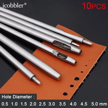 10pcs Round Steel Leather Craft Hollow Hole Punch 0.5mm To 5mm for Leather Belt Watch Band Gasket Puncher Hole Tool Leathercraf
10pcs Round Steel Leather Craft Hollow Hole Punch 0.5mm To 5mm for Leather Belt Watch Band Gasket Puncher Hole Tool Leathercraf