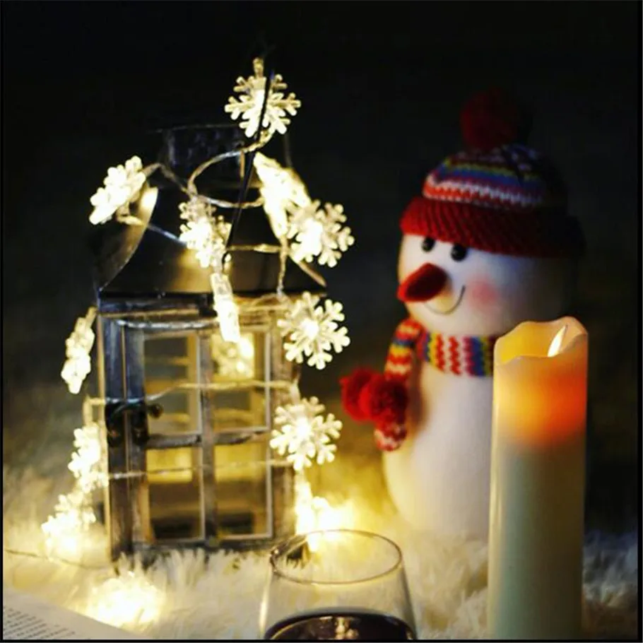 5M 30 LED Snowflake Fairy String Lights Battery Operated flashing porch light for Christmas Party Wedding Garland Decorations
5M 30 LED Snowflake Fairy String Lights Battery Operated flashing porch light for Christmas Party Wedding Garland Decorations