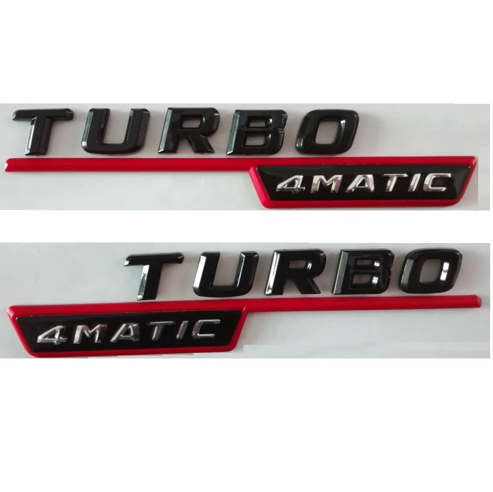 Gloss Glossy Blacck TURBO 4MATIC Plastic Car Trunk Fender Sides Letters Badge Badges Emblem Emblems for Mercedes Benz AMG
Gloss Glossy Blacck TURBO 4MATIC Plastic Car Trunk Fender Sides Letters Badge Badges Emblem Emblems for Mercedes Benz AMG