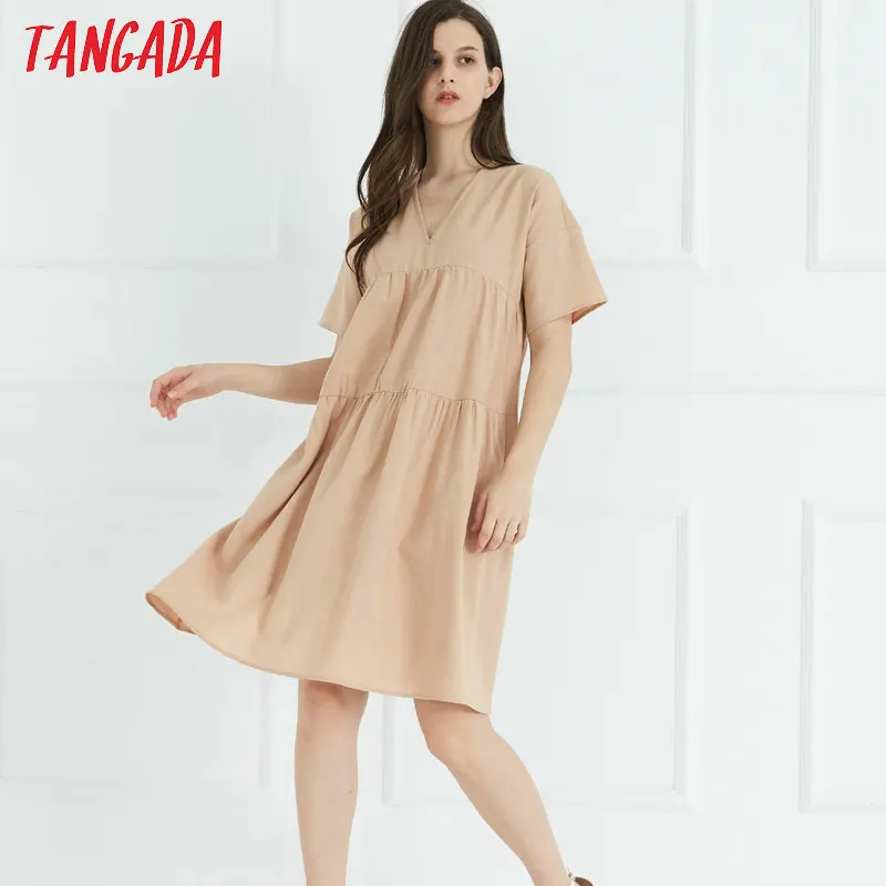 Tangada summer clothes for women pleated dress deep v-neck ladies short dresses retro brand vestidos korea fashion CC188
Tangada summer clothes for women pleated dress deep v-neck ladies short dresses retro brand vestidos korea fashion CC188