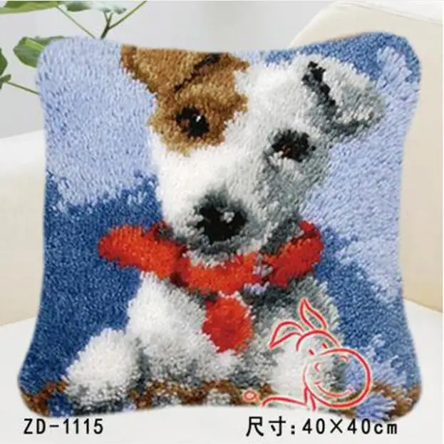 Pillow "do it yourself" method needlework kit latch hook cartoon French Bulldog rug kit Unfinshed / embroidered carpet pattern
Pillow "do it yourself" method needlework kit latch hook cartoon French Bulldog rug kit Unfinshed / embroidered carpet pattern