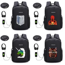 anime Attack on Titans backpack USB charging backpack student School Backpack Teenagers Laptop bag Anti-theft Bags 14 style
anime Attack on Titans backpack USB charging backpack student School Backpack Teenagers Laptop bag Anti-theft Bags 14 style