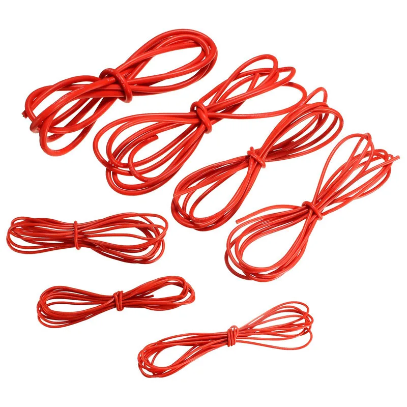 Hot Sale Red 2 Meter Silicone Wire Cable 10/12/14/16/18/20/22AWG Flexible Heatproof Cable
Hot Sale Red 2 Meter Silicone Wire Cable 10/12/14/16/18/20/22AWG Flexible Heatproof Cable