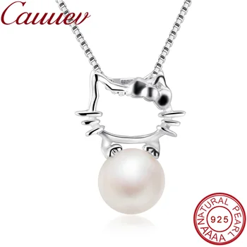 Kid Baby Girl's100% Natural Freshwater Pearl Beaded Hello Kitty Necklace 925 Sterling Silver Pendant Jewelry Children Party Gift
Kid Baby Girl's100% Natural Freshwater Pearl Beaded Hello Kitty Necklace 925 Sterling Silver Pendant Jewelry Children Party Gift