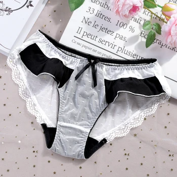 lovely breathable underwear women sexy net gauze bow tie underwear cotton crotch majtki damskie bragas mujer culotte femme 
lovely breathable underwear women sexy net gauze bow tie underwear cotton crotch majtki damskie bragas mujer culotte femme