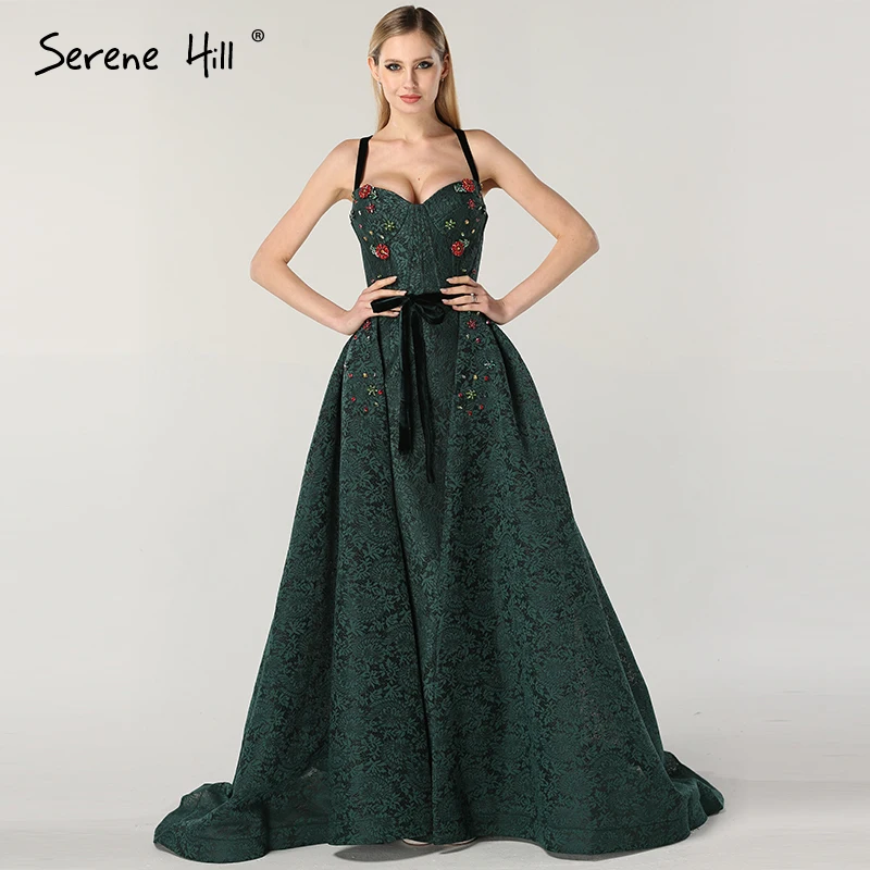 Green Thin Shoulder Strap Sexy Evening Dresses Sleeveless Flowers Pearls Fashion A-Line Evening Gowns 2019 Serene Hill LA6487
Green Thin Shoulder Strap Sexy Evening Dresses Sleeveless Flowers Pearls Fashion A-Line Evening Gowns 2019 Serene Hill LA6487
