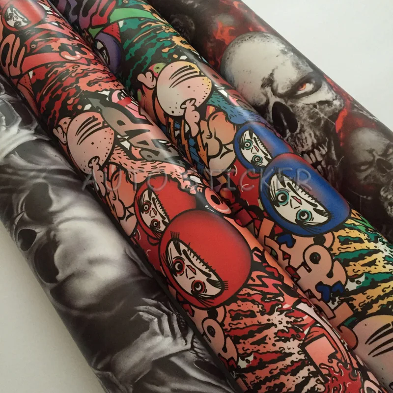10/20/30/40/50X152CM/LOT Cartoon Skull Sticker Bomb Car Wrap PVC Adhesive Graffiti Bomb Film For Truck Hood Roof Motors
10/20/30/40/50X152CM/LOT Cartoon Skull Sticker Bomb Car Wrap PVC Adhesive Graffiti Bomb Film For Truck Hood Roof Motors
