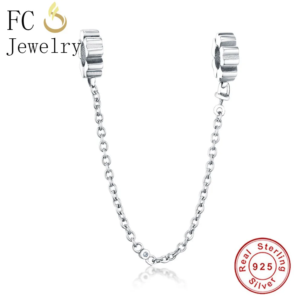 FC Jewelry Fit Original Pandora Charm Bracelet Authentic 925 Sterling Silver Flower Beads Clip Safety Chain Zircon Berloque 2018
FC Jewelry Fit Original Pandora Charm Bracelet Authentic 925 Sterling Silver Flower Beads Clip Safety Chain Zircon Berloque 2018