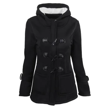 Autumn Solid Cotton Horn Leather Buckle Zipper Mid-length Hooded Coat Jacket Cotton Windbreaker Pockets Long Sleeve Fashion Coat
Autumn Solid Cotton Horn Leather Buckle Zipper Mid-length Hooded Coat Jacket Cotton Windbreaker Pockets Long Sleeve Fashion Coat