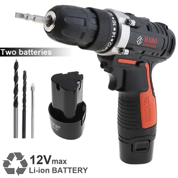 Cordless 12V Electric Drill / Screwdriver with 2 Li-ion Batteries and Two-speed Adjustment Button for Handling Screws / Punching
Cordless 12V Electric Drill / Screwdriver with 2 Li-ion Batteries and Two-speed Adjustment Button for Handling Screws / Punching