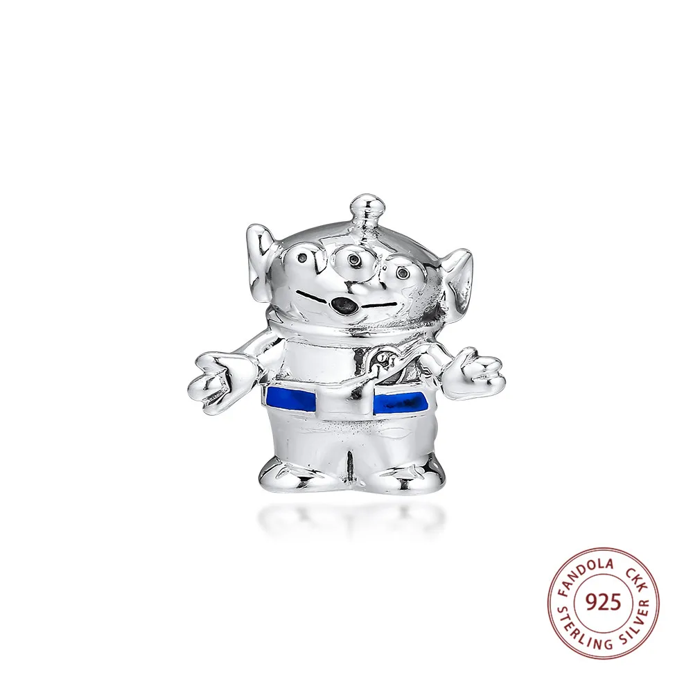 CKK 925 Sterling Silver Alien Charms Beads Fits Pandora Charm Bracelets Necklaces DIY Jewelry Women Lover' Gift
CKK 925 Sterling Silver Alien Charms Beads Fits Pandora Charm Bracelets Necklaces DIY Jewelry Women Lover' Gift