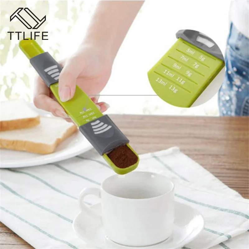 TTLIFE 8-speed Scale Spoon Measuring Adjustable Baking Utensils Coffee Measuring Scoop Kitchen Measuring Spoons
TTLIFE 8-speed Scale Spoon Measuring Adjustable Baking Utensils Coffee Measuring Scoop Kitchen Measuring Spoons