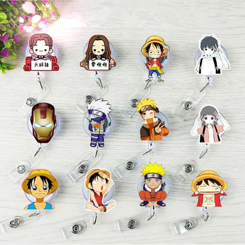 New Arrival 1 Piece Top Quality Acrylic Retractable Nurse Badge Reel Clip Cartoon Iron man Luffy Students ID Card Badge Holder
New Arrival 1 Piece Top Quality Acrylic Retractable Nurse Badge Reel Clip Cartoon Iron man Luffy Students ID Card Badge Holder