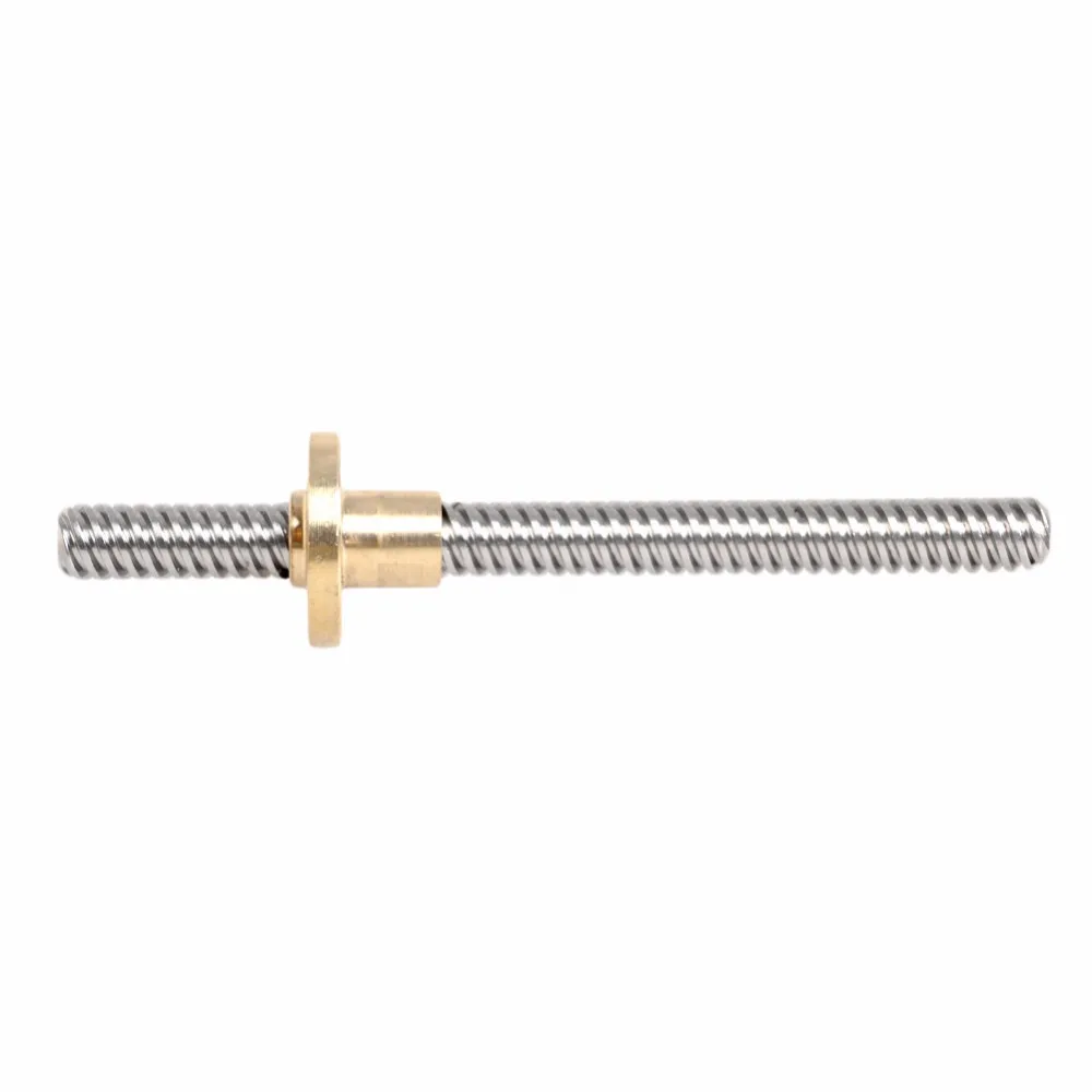 100mm 3d Printer Parts 8mm Shaft Threaded Rod Stainless steel Leadscrew T8 Nut For Reprap CNC 3D Printer 
100mm 3d Printer Parts 8mm Shaft Threaded Rod Stainless steel Leadscrew T8 Nut For Reprap CNC 3D Printer