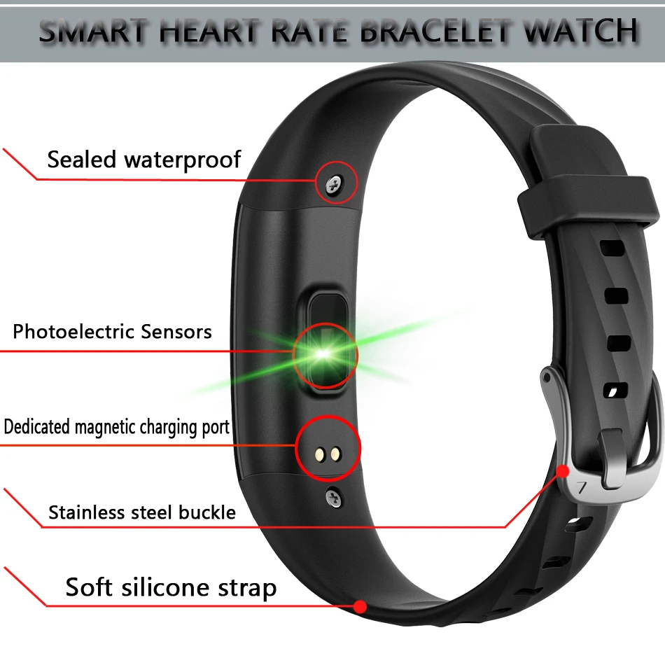 LIGE смарт браслет для мужчин IP68 глубина водонепроницаемые спортивные часы умный