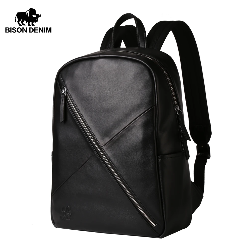 BISON DENIM Genuine Leather Backpack Men's Travel Bag 14 inches laptop Backpack Fashion School Bag for Teenager N2687
BISON DENIM Genuine Leather Backpack Men's Travel Bag 14 inches laptop Backpack Fashion School Bag for Teenager N2687