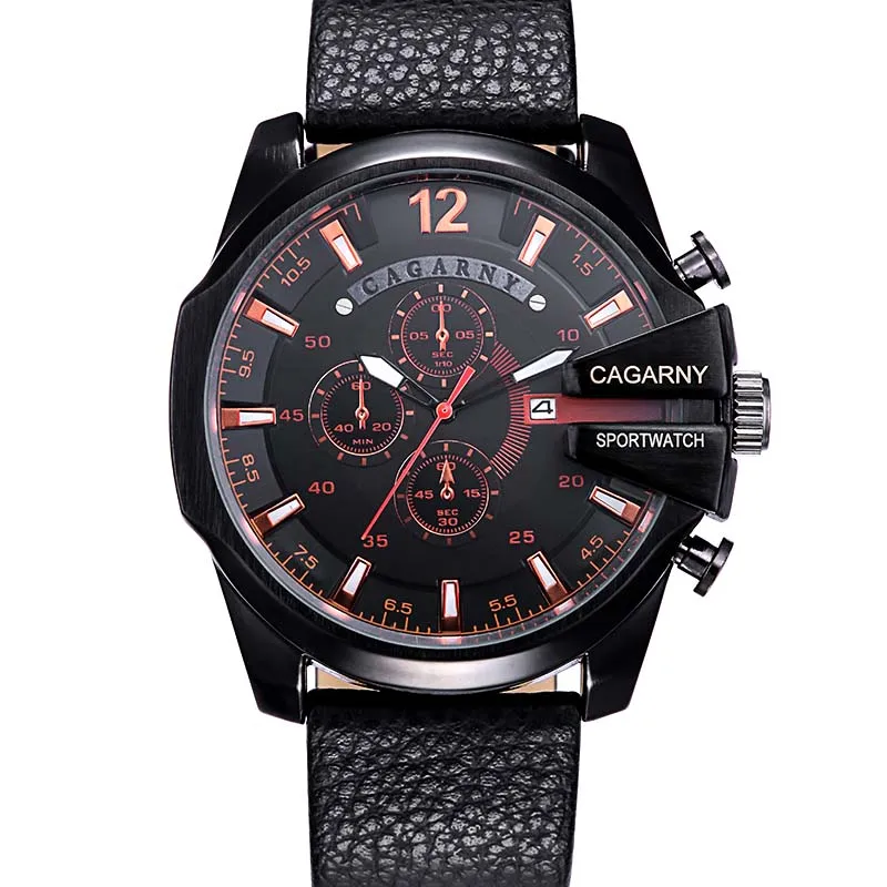 NEW Luxury Brand CAGARNY Men Sport Watches Leather Strap Military Watch Relogio Masculino Male Clock
NEW Luxury Brand CAGARNY Men Sport Watches Leather Strap Military Watch Relogio Masculino Male Clock