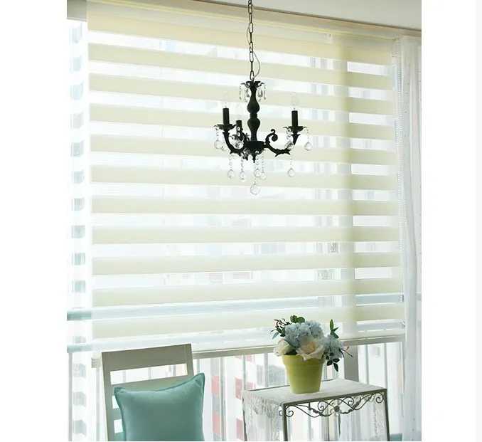 Popular zebra blinds/double-layer roller blinds/ready made curtain/curtain fabric curtain window curtain
Popular zebra blinds/double-layer roller blinds/ready made curtain/curtain fabric curtain window curtain