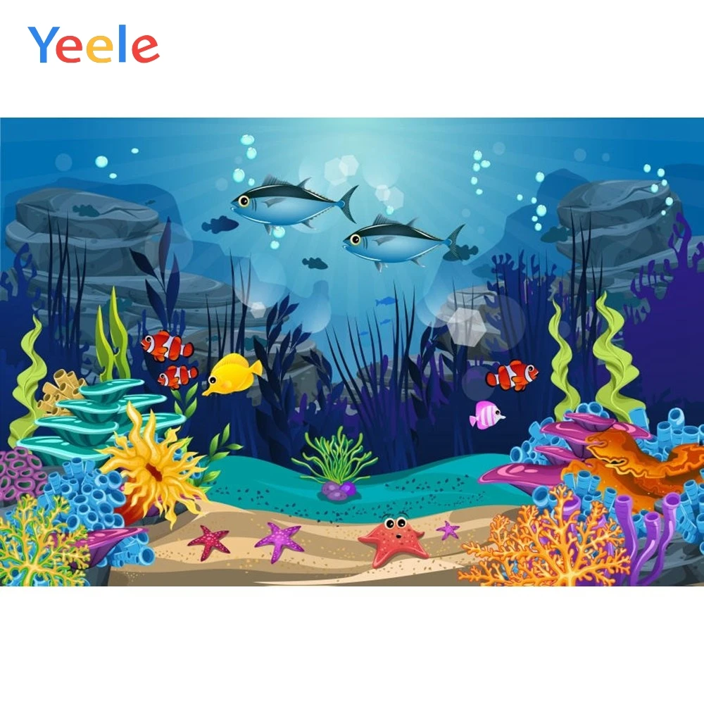 Yeele Vinyl Cartoon Seabed Mermaid Shark Birthday Party Photography Backdrop Children Photographic Background Photo Studio
Yeele Vinyl Cartoon Seabed Mermaid Shark Birthday Party Photography Backdrop Children Photographic Background Photo Studio