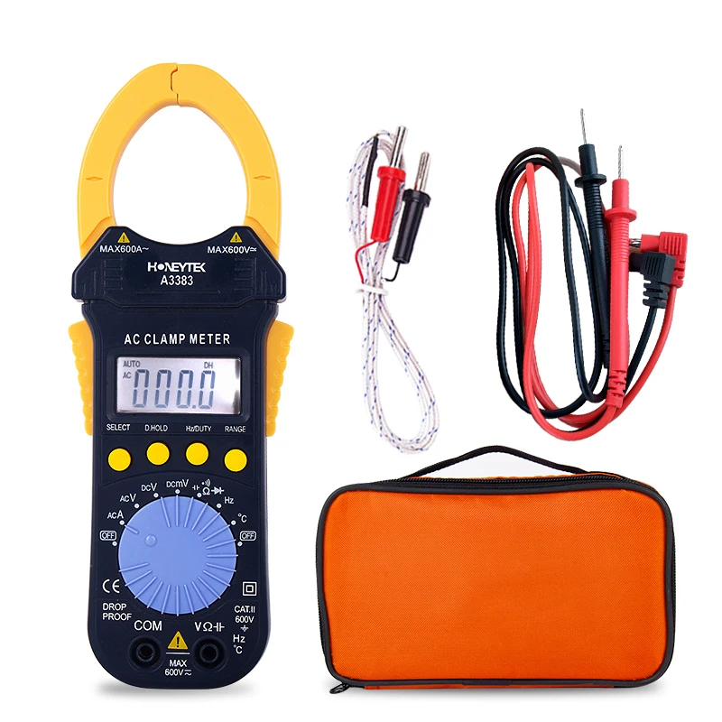 ESR Meter digital ammeter clamp multimeter temperature amper current clamp dc pliers ammeter capacitor tester With test leads
ESR Meter digital ammeter clamp multimeter temperature amper current clamp dc pliers ammeter capacitor tester With test leads