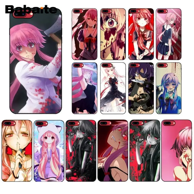 Babaite Anime Mirai Nikki Colorful Cute Phone Accessories Case for Apple iPhone 8 7 6 6S Plus X XS MAX 5 5S SE XR Mobile Cases
Babaite Anime Mirai Nikki Colorful Cute Phone Accessories Case for Apple iPhone 8 7 6 6S Plus X XS MAX 5 5S SE XR Mobile Cases