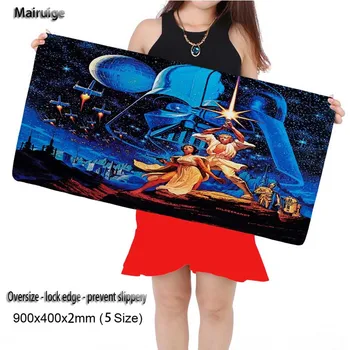 Mairuige Large Game Gaming Star War Mouse Pad 900*400 High Quality DIY Picture with Edge Locking Mouse Mat for CSGO Dota LOL
Mairuige Large Game Gaming Star War Mouse Pad 900*400 High Quality DIY Picture with Edge Locking Mouse Mat for CSGO Dota LOL