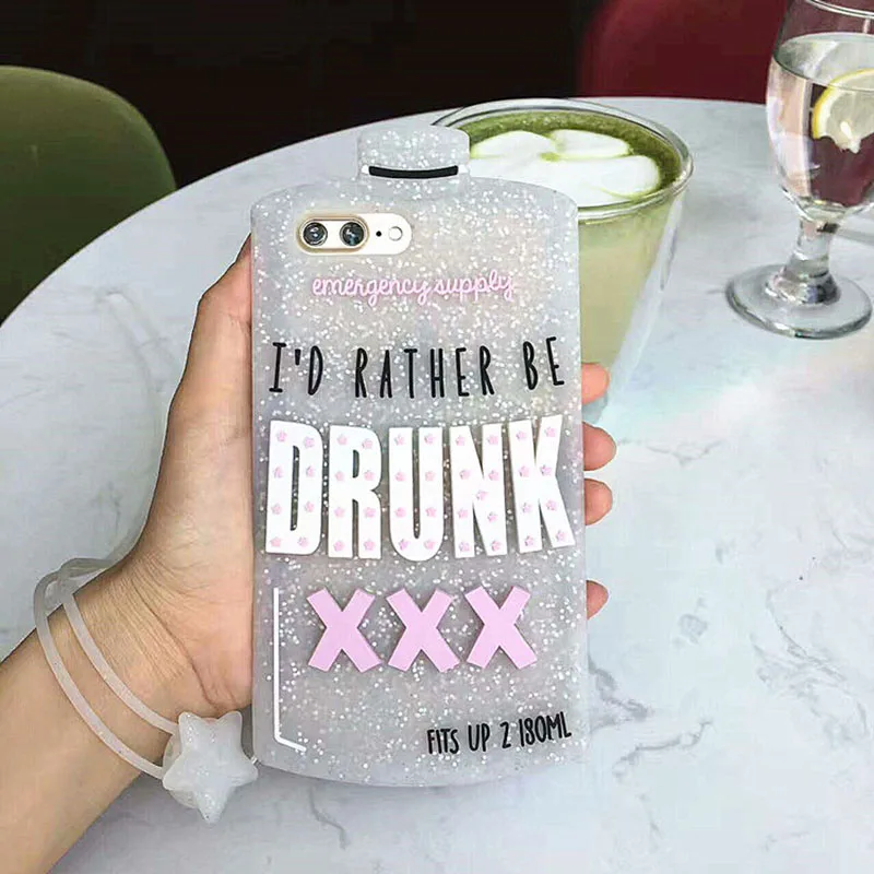 Crystal 3D Bottle Case for iPhone 7 Plus X XR XS Max 5 5s 6 6s 8 Plus Case Drunk Bottle Bar Phone Back Silicon Cover
Crystal 3D Bottle Case for iPhone 7 Plus X XR XS Max 5 5s 6 6s 8 Plus Case Drunk Bottle Bar Phone Back Silicon Cover