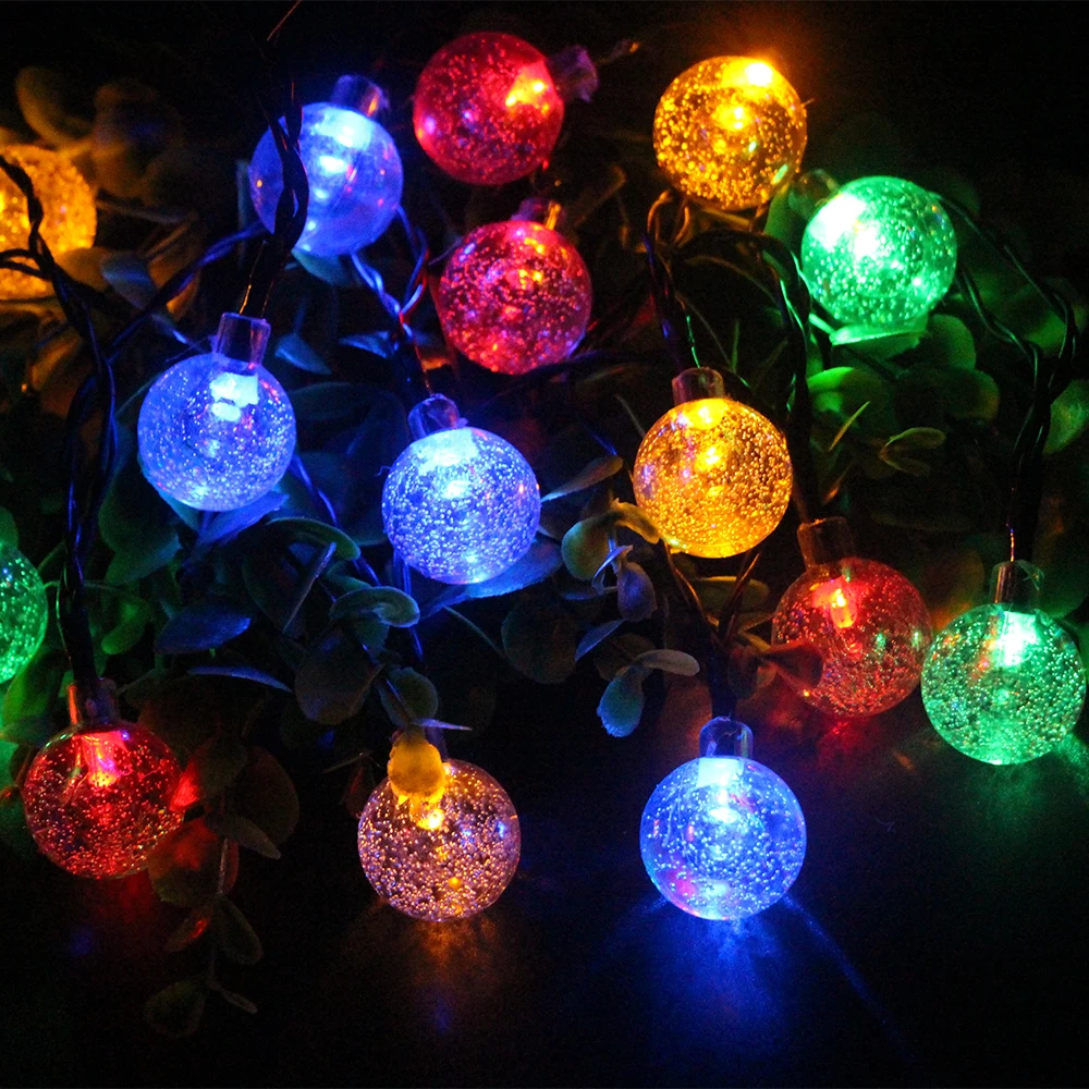 6m 30 led solar crystal ball string light outdoor waterproof solar globe fairy lamp for patio/garden/party/wedding decoration
6m 30 led solar crystal ball string light outdoor waterproof solar globe fairy lamp for patio/garden/party/wedding decoration