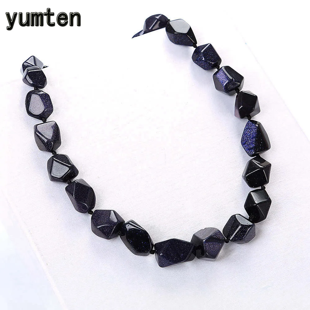 Yumten Blue Sandstone Large Necklace Women Stone Fashion Crystal Classic Gemstone Jewelry Collar Hombre Accessories Wholesale
Yumten Blue Sandstone Large Necklace Women Stone Fashion Crystal Classic Gemstone Jewelry Collar Hombre Accessories Wholesale