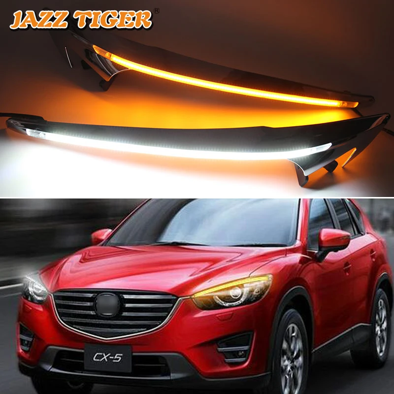 JAZZ TIGER 2PCS Car Headlight Decoration Yellow Turn Signal 12V DRL LED Daytime Running Light For Mazda CX-5 CX5 2013 - 2016
JAZZ TIGER 2PCS Car Headlight Decoration Yellow Turn Signal 12V DRL LED Daytime Running Light For Mazda CX-5 CX5 2013 - 2016