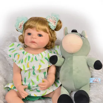 Bebes Reborn doll 57CM Full Body silicone doll Girl Reborn Baby Doll Bath Toy gift Lifelike Newborn Princess Bonecas Menina
Bebes Reborn doll 57CM Full Body silicone doll Girl Reborn Baby Doll Bath Toy gift Lifelike Newborn Princess Bonecas Menina