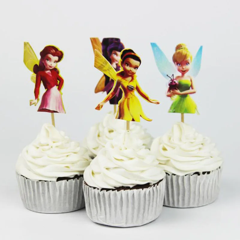 24 Pcs/set Kawaii Adorable Wing Flying Elf Fairy Tinkerbell Cupcake Toppers Pick Princess Event Party Birthday Cake Decorations 
24 Pcs/set Kawaii Adorable Wing Flying Elf Fairy Tinkerbell Cupcake Toppers Pick Princess Event Party Birthday Cake Decorations
