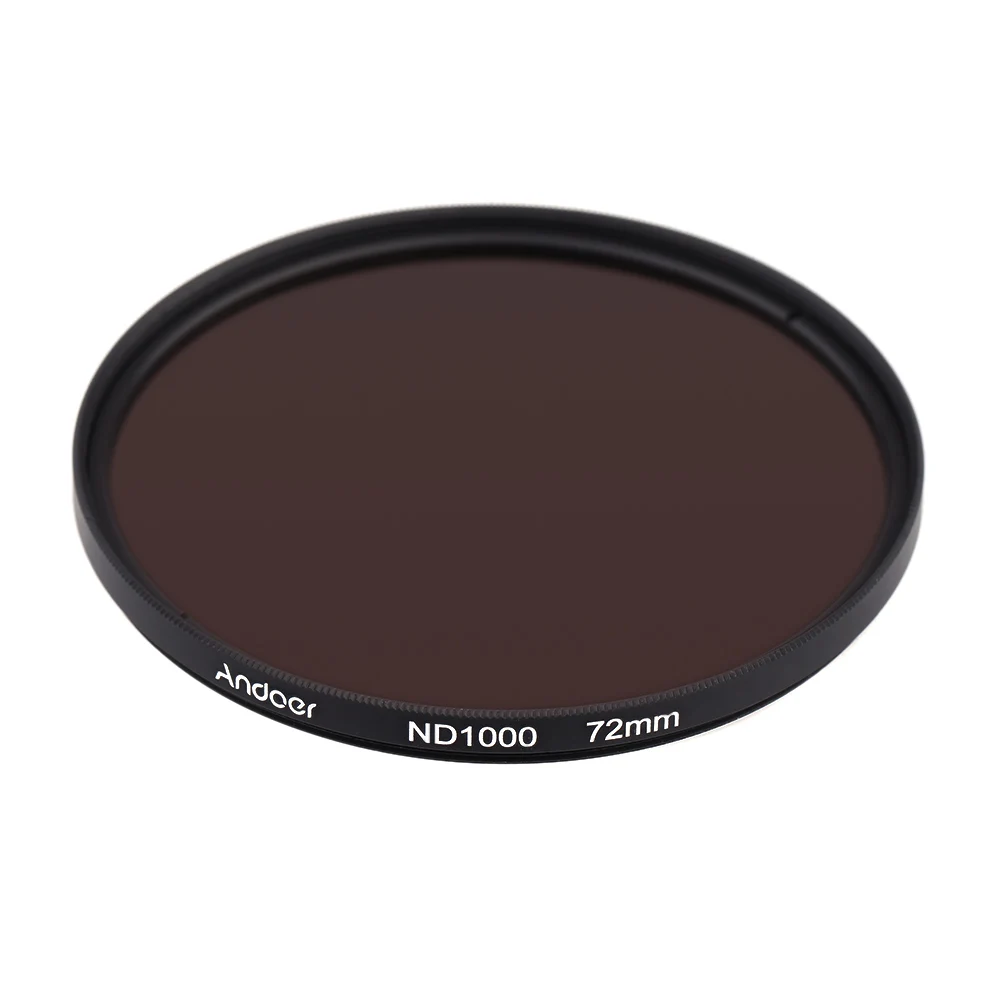 Andoer ND Filter 72mm ND1000 10 Stop Fader Neutral Density Filter for Canon Nikon Camera DSLR Camera
Andoer ND Filter 72mm ND1000 10 Stop Fader Neutral Density Filter for Canon Nikon Camera DSLR Camera
