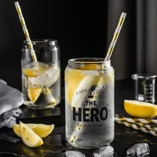 350 ml resistente ao calor carta copo de vidro café leite suco de água copos de vidro de vinho artesanal saudável bebida caneca transparente drinkware(China)