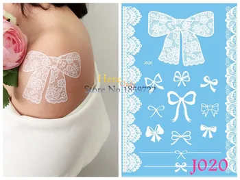 Hot! 2016 Waterproof Temporary Tattoo bows hanna paste white bowknot stickers henna J020 Lace Strap bow tie fake tattoo bracelet
Hot! 2016 Waterproof Temporary Tattoo bows hanna paste white bowknot stickers henna J020 Lace Strap bow tie fake tattoo bracelet