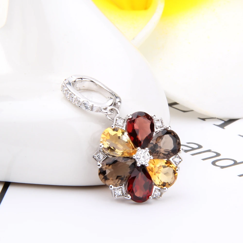 Gem-s-Ballet-New-Arrival-Citrine-Garnet-Smoky-Quartz-4-02ct-Real-925-Sterling-silver-Necklace (4)