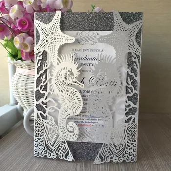 50pcs Beach wedding decoration Wedding Invitation Card Beach Invitation card Laser cut seahorse and shell Design for marriage
50pcs Beach wedding decoration Wedding Invitation Card Beach Invitation card Laser cut seahorse and shell Design for marriage