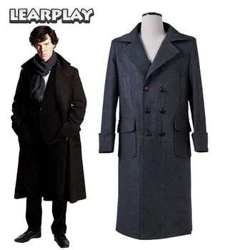 Detective Coat Cosplay Costumes Man Trench Wool Warm Windbreaker Black Long Jacket Outwear
Detective Coat Cosplay Costumes Man Trench Wool Warm Windbreaker Black Long Jacket Outwear