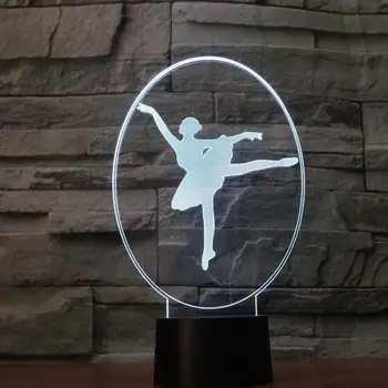 New Ballet Dancer 3d Solid Night Light Touch Colorful Promotion Bedroom Led 3d Light Fixtures Lovely 7 color change 3D Lamp
New Ballet Dancer 3d Solid Night Light Touch Colorful Promotion Bedroom Led 3d Light Fixtures Lovely 7 color change 3D Lamp