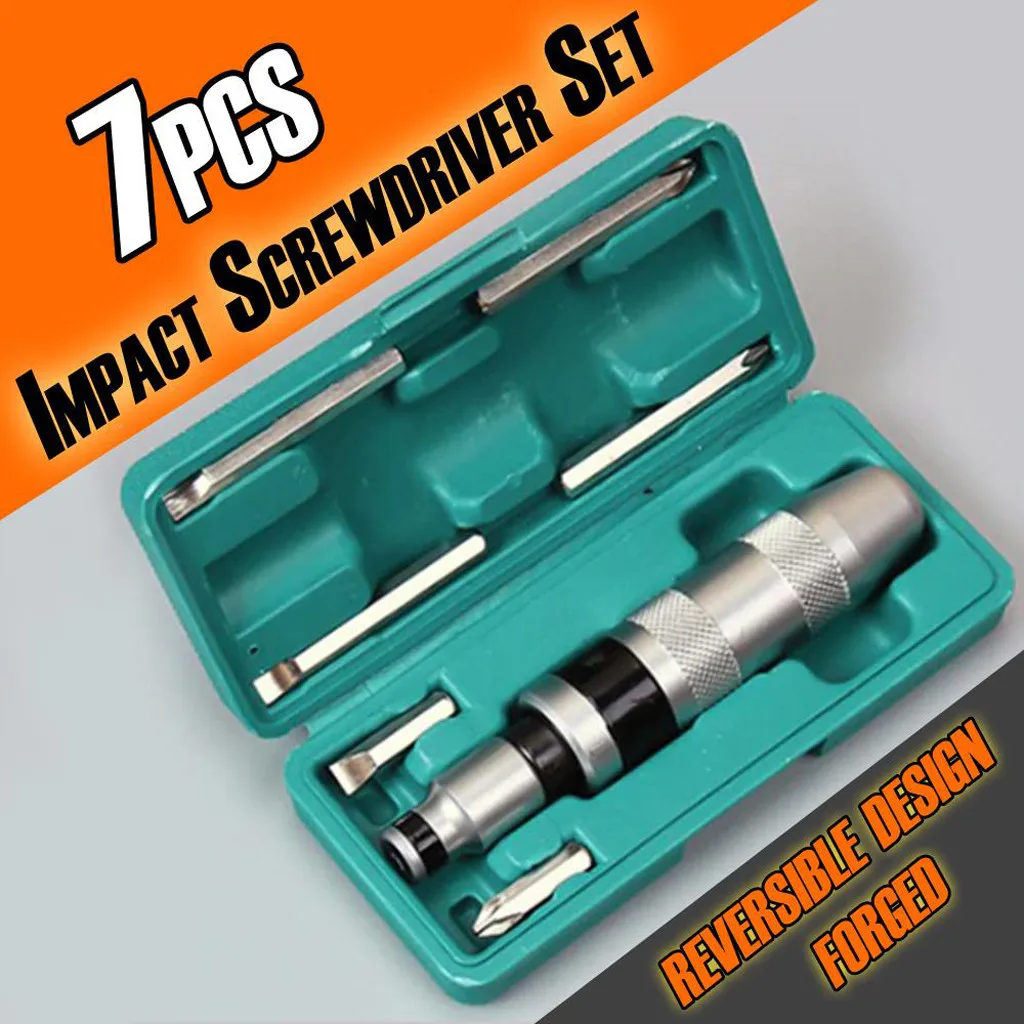 7pcs Multifunctional Impact Screwdriver Set Manual Impact Driver Hand Screwdriver Repair Tools Set destornillador tornavida seti
7pcs Multifunctional Impact Screwdriver Set Manual Impact Driver Hand Screwdriver Repair Tools Set destornillador tornavida seti