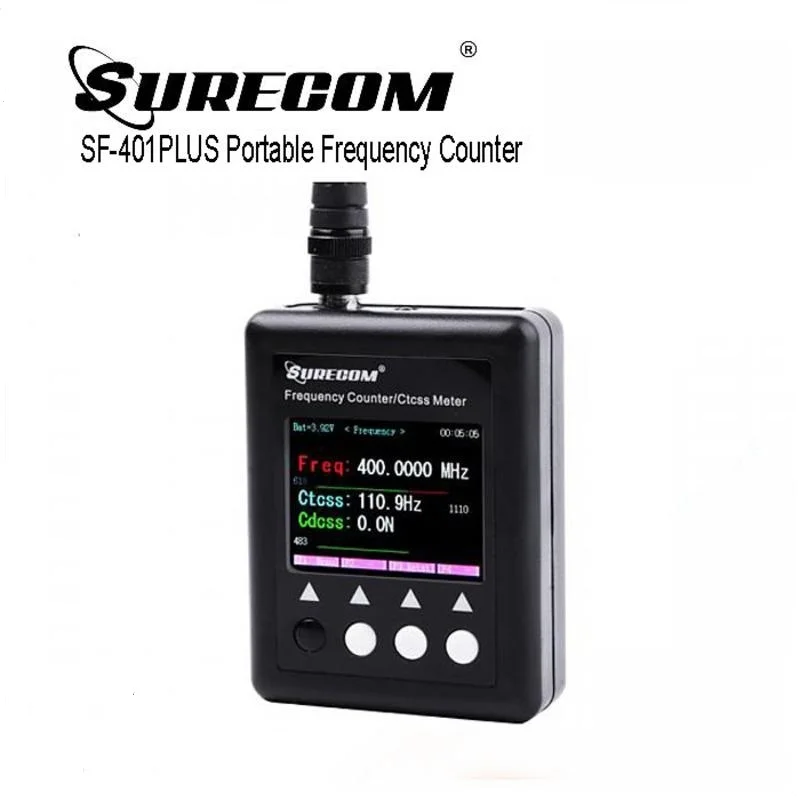 BaoFeng SF-401 Plus Digital Radio 100Mhz-3000Mhz Decoder Surecom Portable Frequency Counter For Walkie Talkie CTCSS CDCSS Meter
BaoFeng SF-401 Plus Digital Radio 100Mhz-3000Mhz Decoder Surecom Portable Frequency Counter For Walkie Talkie CTCSS CDCSS Meter