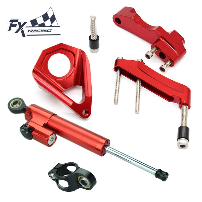 CNC Motorcycle Steering Stabilizer Damper Mount Kit Bracket Support Set For Suzuki GSXR 600 750 1000 GSXR600 GSXR750 2001 - 2004
CNC Motorcycle Steering Stabilizer Damper Mount Kit Bracket Support Set For Suzuki GSXR 600 750 1000 GSXR600 GSXR750 2001 - 2004