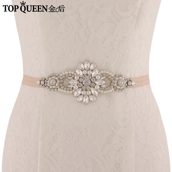 TOPQUEEN Wedding Belts Sashes Bridal Elastic Belt Rhinestones for Dresses Marriage Dresses Rhinestone Belt Fringe SJD-S05B
TOPQUEEN Wedding Belts Sashes Bridal Elastic Belt Rhinestones for Dresses Marriage Dresses Rhinestone Belt Fringe SJD-S05B