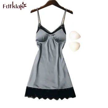 Fdfklak Night gown women sexy nightwear spaghetti strap short nightgown summer nightdress women's sleepwear dress gecelik new
Fdfklak Night gown women sexy nightwear spaghetti strap short nightgown summer nightdress women's sleepwear dress gecelik new