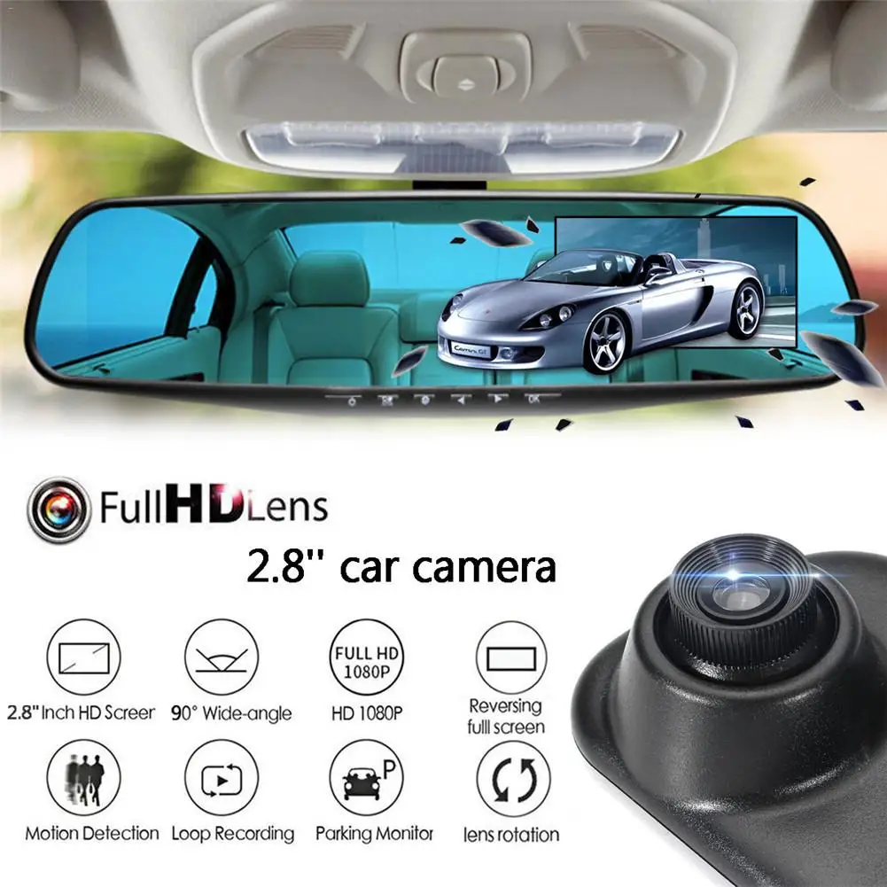 1080P HD Car DVR Rearview Mirror Dash Cam Camera Video Recorder Motion Detection Auto Loop Recording Car Camera
1080P HD Car DVR Rearview Mirror Dash Cam Camera Video Recorder Motion Detection Auto Loop Recording Car Camera