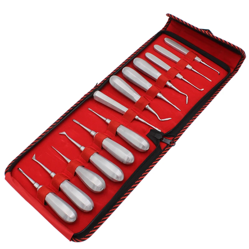 13Pcs Stainless Steel Dental Luxating Lift Elevator Teeth Clareador Curved Root Hexagon Handle Dentist Surgical Instrument Tool
13Pcs Stainless Steel Dental Luxating Lift Elevator Teeth Clareador Curved Root Hexagon Handle Dentist Surgical Instrument Tool