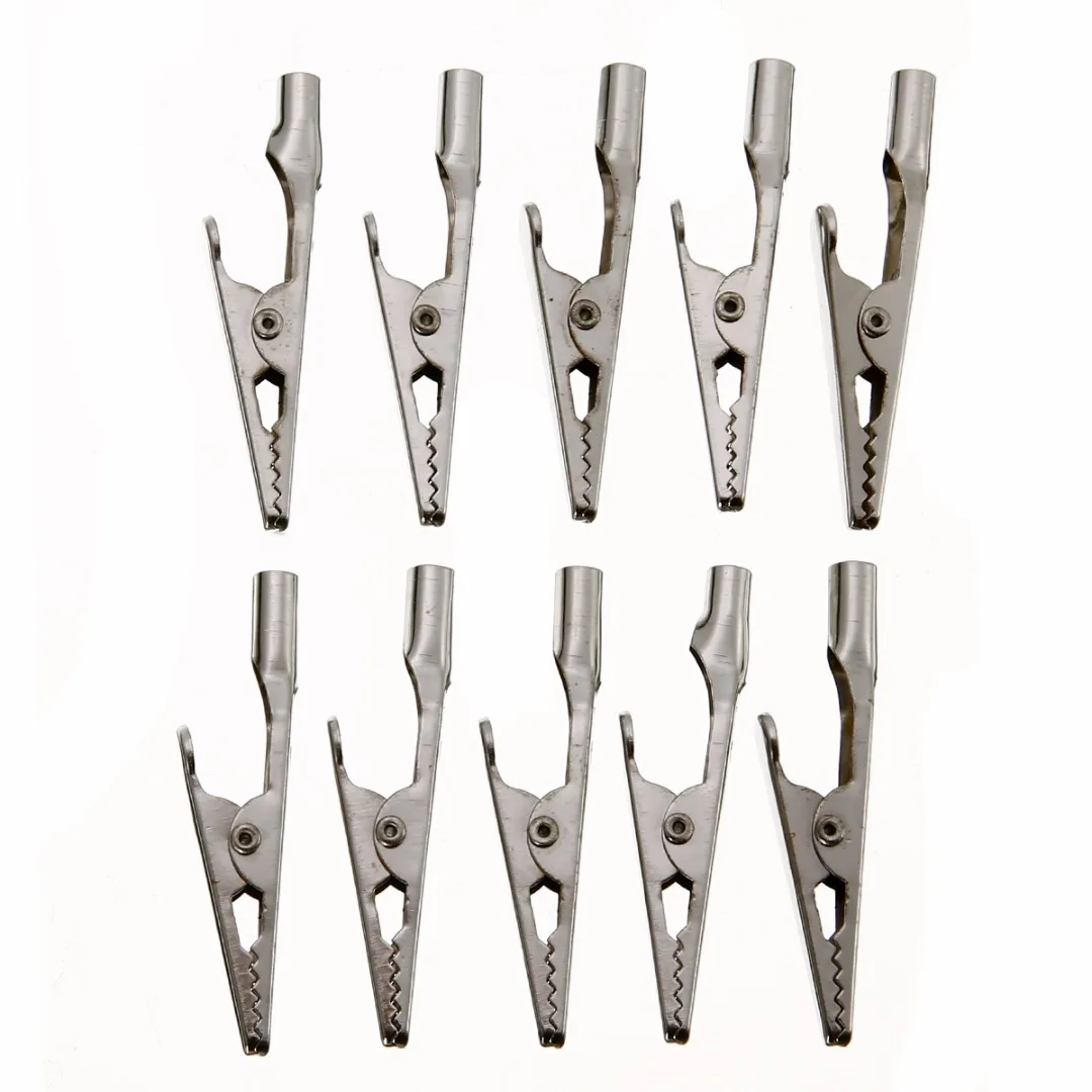 10pcs Screw Probe Fixing Test Alligator Clips Crocodile Clamps High Quality Nickel Steel Alligator Clips Clamps
10pcs Screw Probe Fixing Test Alligator Clips Crocodile Clamps High Quality Nickel Steel Alligator Clips Clamps
