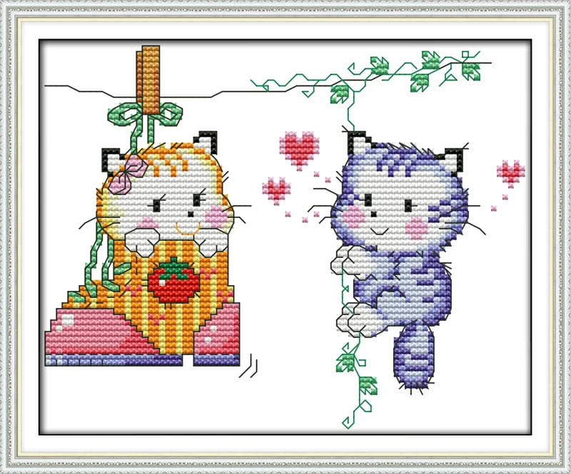 Cat's love, counted printed on fabric DMC 14CT 11CT Cross Stitch kits,embroidery needlework Sets, Home Decor
Cat's love, counted printed on fabric DMC 14CT 11CT Cross Stitch kits,embroidery needlework Sets, Home Decor