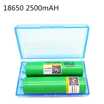 2PCS lii-25RM Liitokala high capacity 3.6V 18650 2500mAh rechargeable Li-ion battery INR18650-25R Toys flashlight tools
2PCS lii-25RM Liitokala high capacity 3.6V 18650 2500mAh rechargeable Li-ion battery INR18650-25R Toys flashlight tools