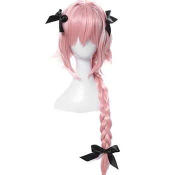 long pink anime cosplay hair with braid for women pink braid hair lovely anime party head accessories halloween wear
long pink anime cosplay hair with braid for women pink braid hair lovely anime party head accessories halloween wear